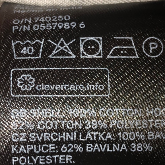 NWT H&M Button Hoodie Shirt Jacket Sz 13-14 - Picture 5 of 5